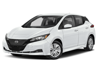 White Nissan Leaf