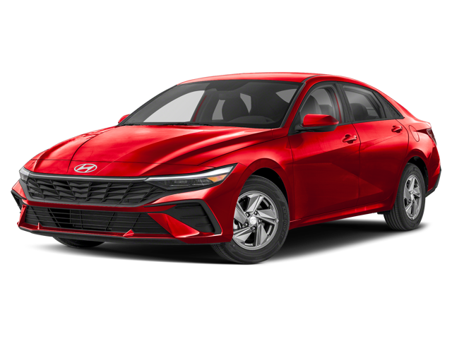 A red 2025 Hyundai Elantra