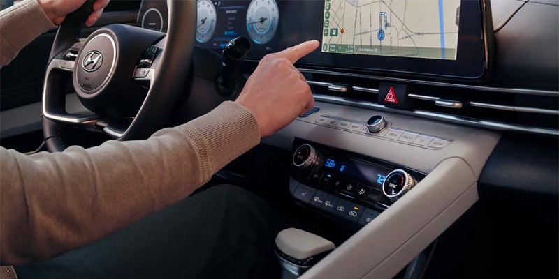front dashboard of a 2025 Hyundai Elantra