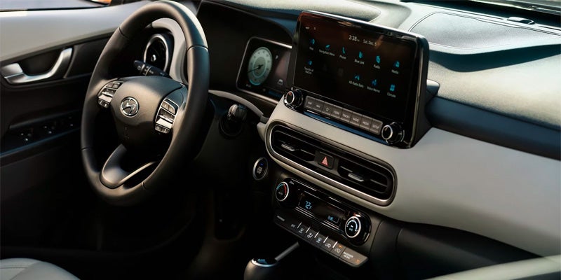 Hyundai Kona media dashboard screen